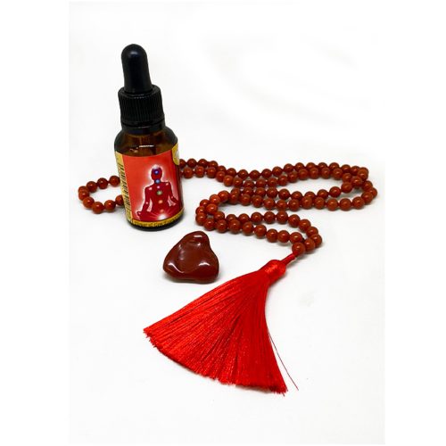 Japa Mala Jaspe Rojo (largo)