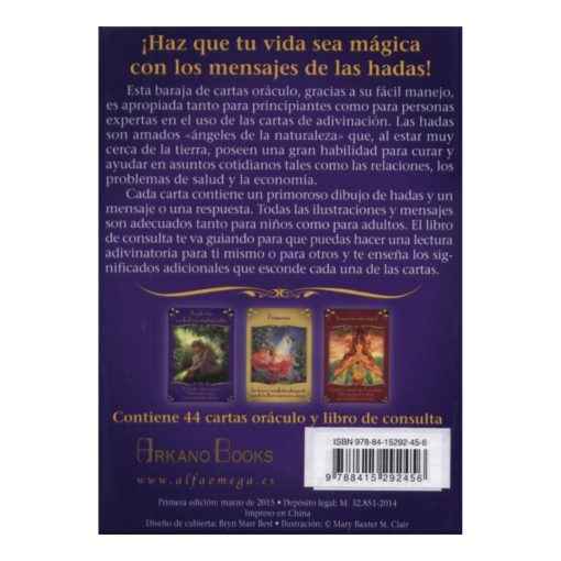 Libro y Cartas Mensajes Magicos de las Hadas,Oceano - Imagen 2