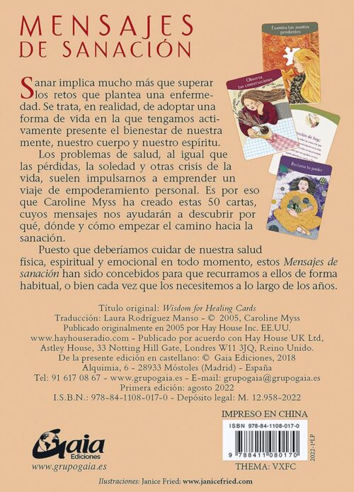 Libro y Cartas Oraculo Mensajes de Sanacion, C.Myss, Oceano - Imagen 2