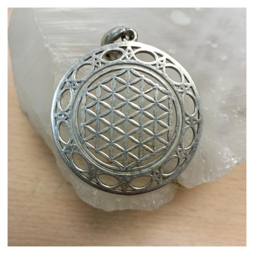 Joya, Colgante Flor de la Vida con Vesica Piscis 5cm