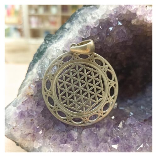 Joya, Colgante Flor de la Vida con Vesica Piscis 3cm