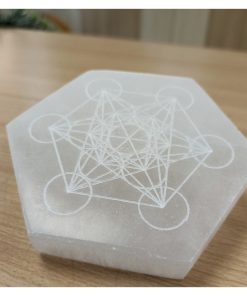 Bases de Selenita 10cm Metatron