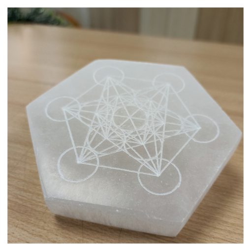 Bases de Selenita 10cm Metatron