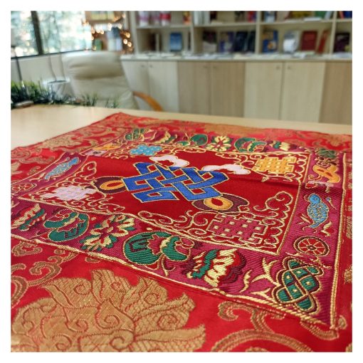 Paño Tibetano Cuadrado Rojo para Altar