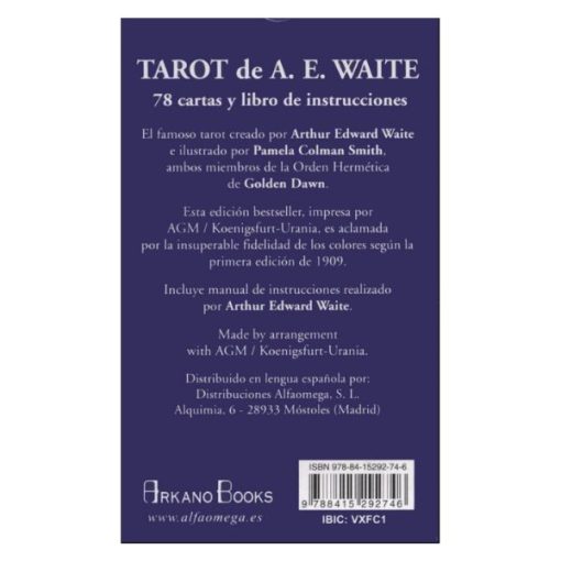 Libro y Cartas Tarot de A E Waite, Oceano - Imagen 2
