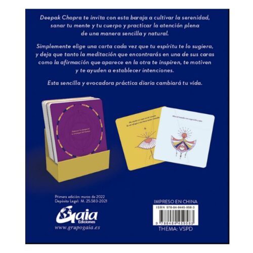 Libro y Cartas Meditaciones y Afirmaciones D. Chopra, Oceano - Imagen 2