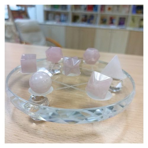 Pack Base Vidrio Mediana con Solidos Cuarzo Rosa