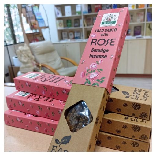Caja Incienso Rosa con Palo Santo 8 varitas