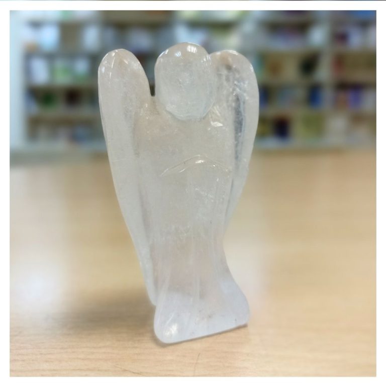 Pendulo Angel Cuarzo Cristal 6cm - Imagen 3