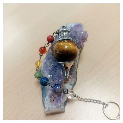 Pendulo Bola Chakra Ojo de Tigre 3.5cm