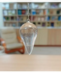 Pendulo Gota de Agua Cuarzo Crystal 3.5cm