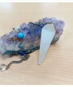 Pendulo Chakra Faceteado SELENITA 4cm