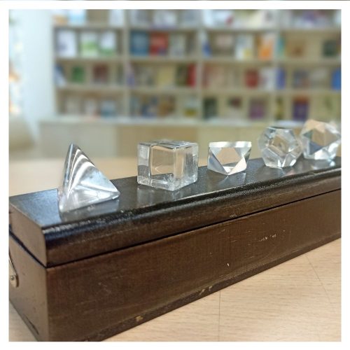 Solidos Platonicos Cuarzo Cristal 1.5cm en Caja - Imagen 3