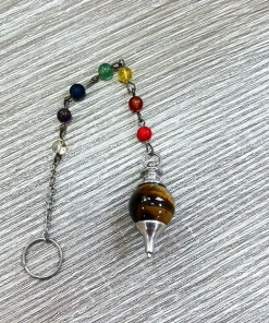 Pendulo Bola Chakra Ojo de Tigre 3.5cm