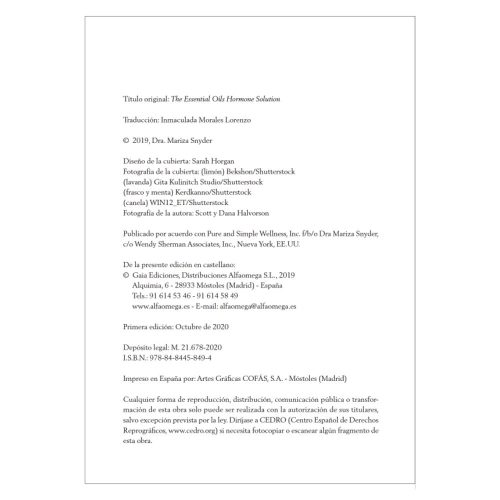 Aceites esenciales para el equilibrio hormonal - Dra. Mariza Snyder - Imagen 3