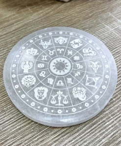 Base Selenita Astrologia 14 cms